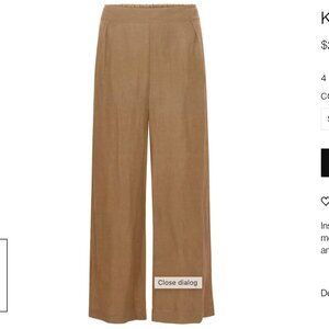 Anemos Keaton Wide Leg Linen Pant Size L